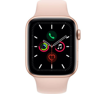 Apple Watch Series 5 Cellular 44mm Gold Aluminium with Pink Sand Sport Band – Good